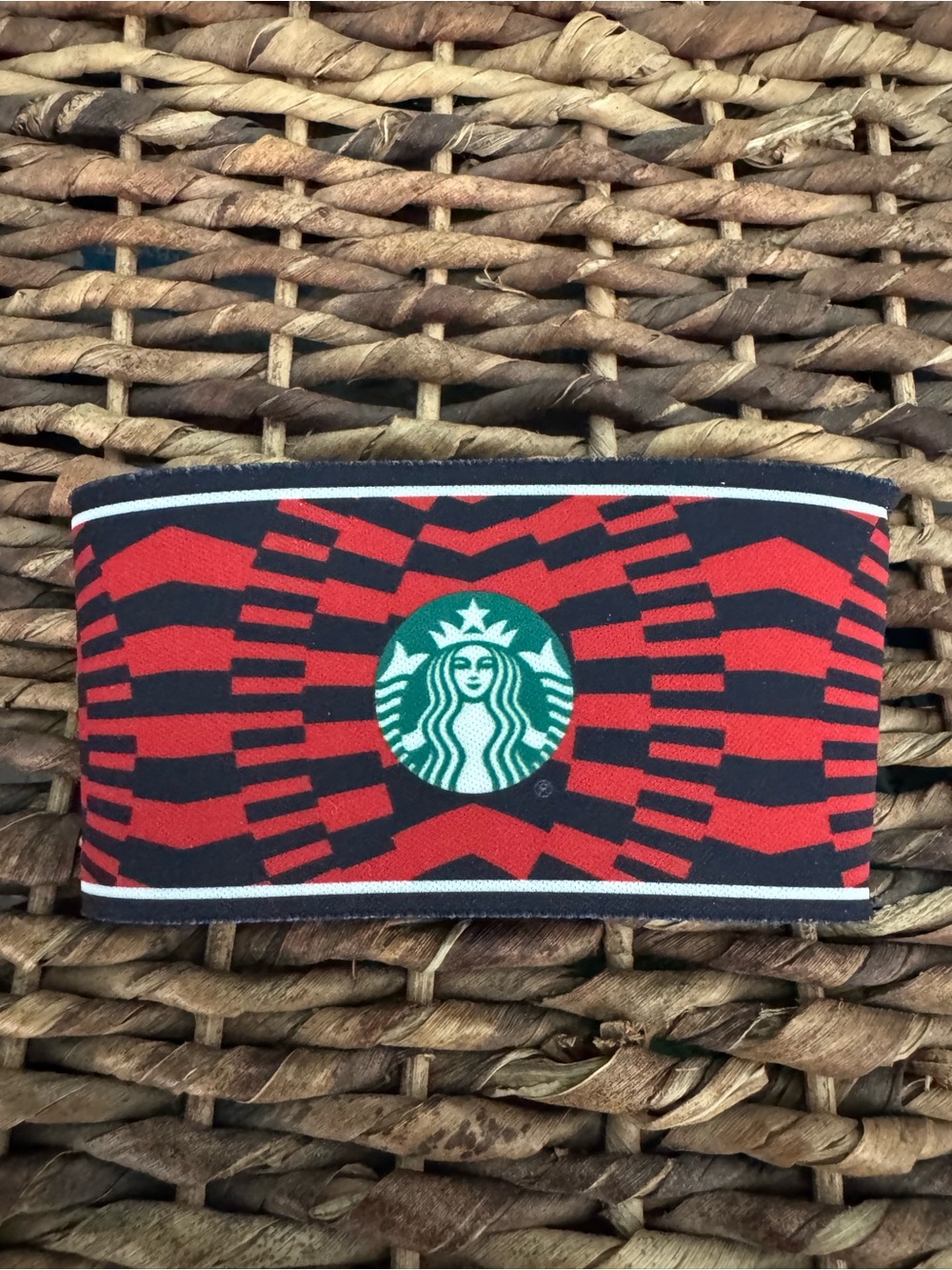 Starbucks FIFA Red and Black Logo Cup Sleeve